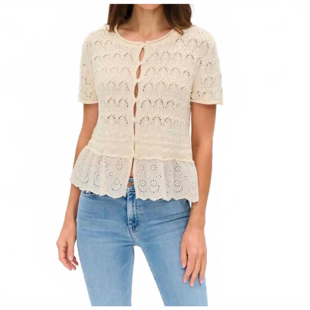 NEW SIX/FIFTY margot top in ivory